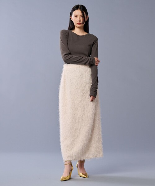 【6/5まで出品】新品 uncrave シアー クルーネック カットソー ピンク シアー クルーネックカットソー / uncrave | ファッション通販