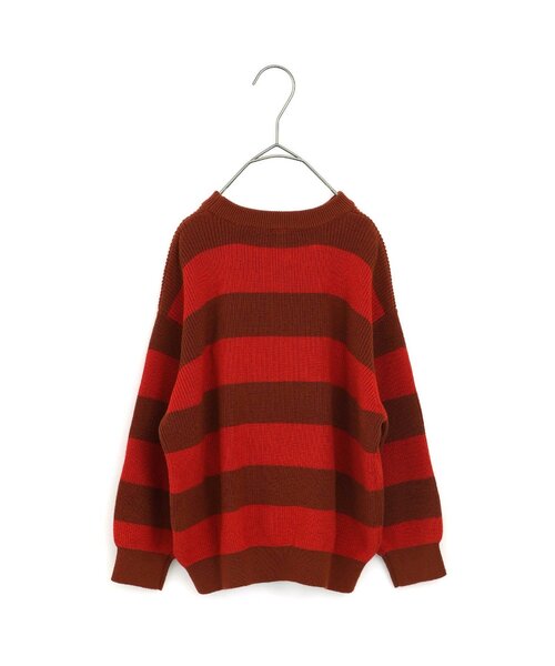p.premier（ピードットプルミエ）の「カラフルボーダーセーター（ニット/セーター・キッズ・サックスブルー/イエロー/レッド/ピンク・120/110/140/130/100/90/80）」の7枚目の写真