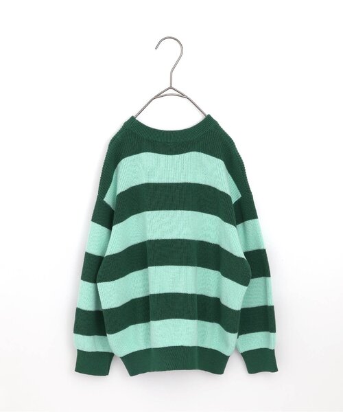 p.premier（ピードットプルミエ）の「カラフルボーダーセーター（ニット/セーター・キッズ・サックスブルー/イエロー/レッド/ピンク・120/110/140/130/100/90/80）」の8枚目の写真