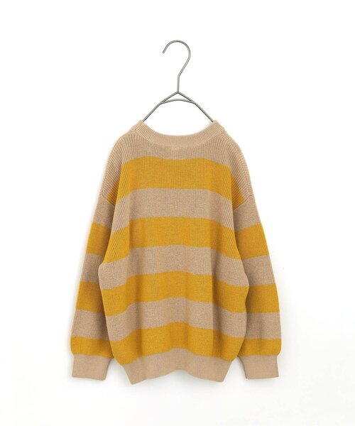 p.premier（ピードットプルミエ）の「カラフルボーダーセーター（ニット/セーター・キッズ・サックスブルー/イエロー/レッド/ピンク・120/110/140/130/100/90/80）」の9枚目の写真