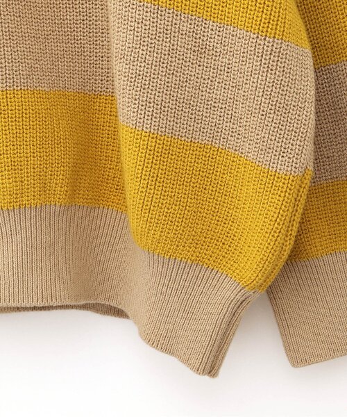 p.premier（ピードットプルミエ）の「カラフルボーダーセーター（ニット/セーター・キッズ・サックスブルー/イエロー/レッド/ピンク・120/110/140/130/100/90/80）」の13枚目の写真