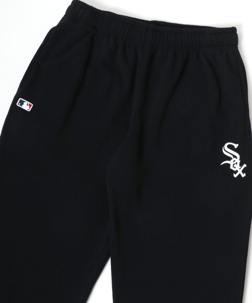 MLB(メジャーリーグベースボール)の「MLB/メジャーリーグベースボール 裏起毛 ワンポイント刺繍 スウェットパンツ(スウェットパンツ・メンズ・グレー/ブラック/オートミール・L/M/LL)」の2枚目の写真