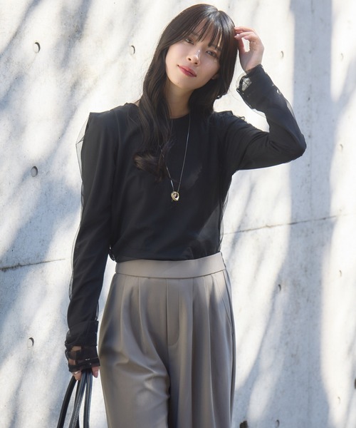 KATHARINE ROSS（キャサリンロス）の「【Pillini/ピリーニ】シアーレイヤードドッキングトップス（Tシャツ/カットソー・レディース・ピンク/ブラック/ライトブルー・MEDIUM）」の11枚目の写真