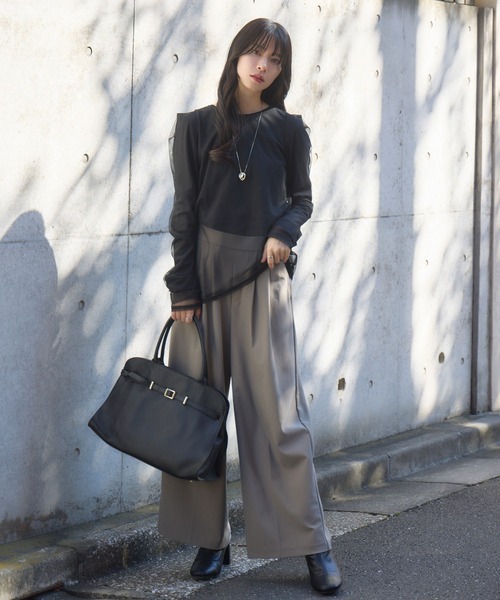 KATHARINE ROSS（キャサリンロス）の「【Pillini/ピリーニ】シアーレイヤードドッキングトップス（Tシャツ/カットソー・レディース・ピンク/ブラック/ライトブルー・MEDIUM）」の7枚目の写真