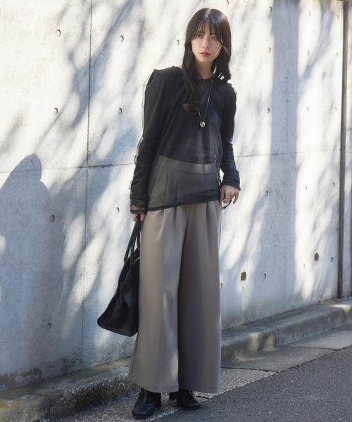 KATHARINE ROSS（キャサリンロス）の「【Pillini/ピリーニ】シアーレイヤードドッキングトップス（Tシャツ/カットソー・レディース・ピンク/ブラック/ライトブルー・MEDIUM）」の8枚目の写真