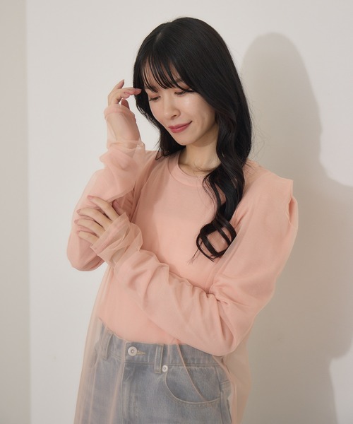 KATHARINE ROSS（キャサリンロス）の「【Pillini/ピリーニ】シアーレイヤードドッキングトップス（Tシャツ/カットソー・レディース・ピンク/ブラック/ライトブルー・MEDIUM）」の22枚目の写真