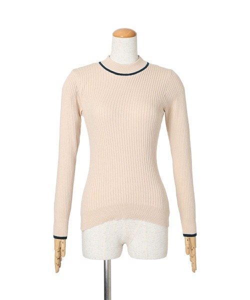 F i.n.t（フィント）の「配色ラインリボンリブニットプルオーバー/F&A/fint（ニット/セーター・レディース・レッド/ベージュ/アイボリー/ブラック・FREE）」の18枚目の写真