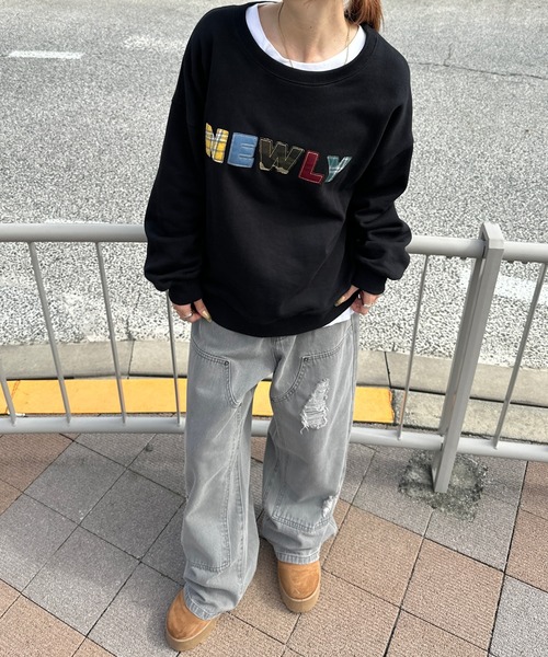 sedacle（セダクル）の「アップリケロゴスウェット（スウェット・メンズ・ブラック/ブラウン/グレー・LARGE/SMALL/MEDIUM）」の5枚目の写真