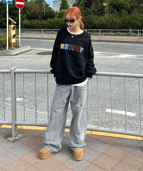 sedacle（セダクル）の「アップリケロゴスウェット（スウェット・メンズ・ブラック/ブラウン/グレー・LARGE/SMALL/MEDIUM）」の9枚目の写真