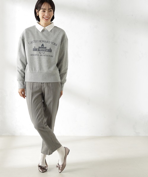 FOUND GOOD（ファウンドグッド）の「スーベニアプリントウラケLS（スウェット・レディース・グリーン系5/ネイビー/アイボリー/グレー系5・L/M/S）」の5枚目の写真