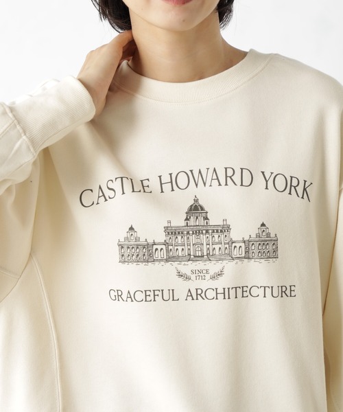 FOUND GOOD（ファウンドグッド）の「スーベニアプリントウラケLS（スウェット・レディース・グリーン系5/ネイビー/アイボリー/グレー系5・L/M/S）」の10枚目の写真