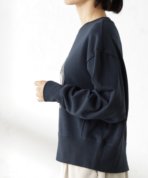 FOUND GOOD（ファウンドグッド）の「スーベニアプリントウラケLS（スウェット・レディース・グリーン系5/ネイビー/アイボリー/グレー系5・L/M/S）」の17枚目の写真