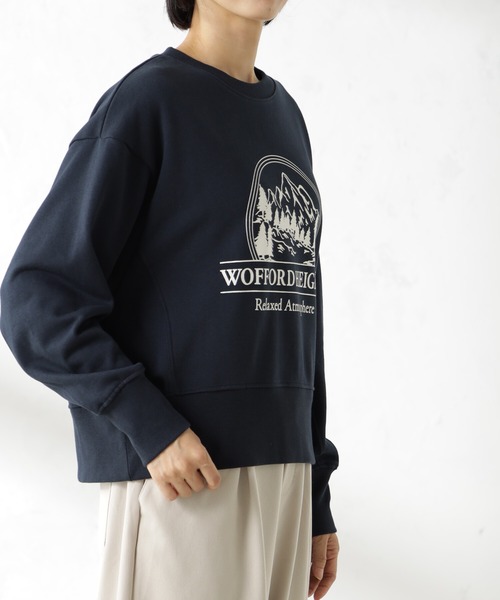 FOUND GOOD（ファウンドグッド）の「スーベニアプリントウラケLS（スウェット・レディース・グリーン系5/ネイビー/アイボリー/グレー系5・L/M/S）」の18枚目の写真