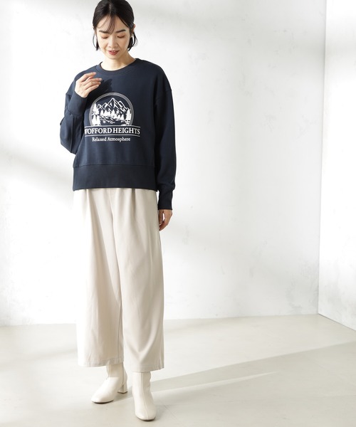 FOUND GOOD（ファウンドグッド）の「スーベニアプリントウラケLS（スウェット・レディース・グリーン系5/ネイビー/アイボリー/グレー系5・L/M/S）」の20枚目の写真