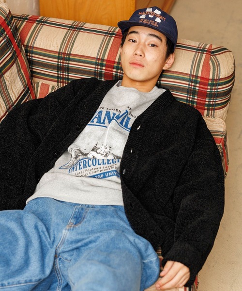 niko and ブラック Vネックカーディガン Mサイズ