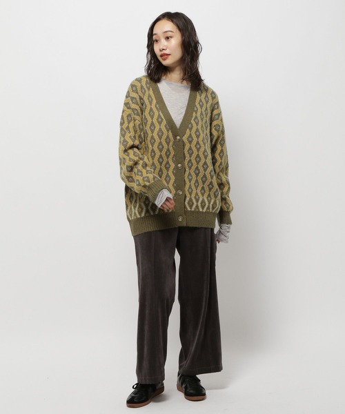 niko and...（ニコアンド）の「レトロキカガラVカーディガン（カーディガン/ボレロ・レディース・カーキ/ライトブルー/モカ・FREE）」の17枚目の写真