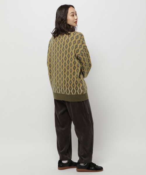 niko and...（ニコアンド）の「レトロキカガラVカーディガン（カーディガン/ボレロ・レディース・カーキ/ライトブルー/モカ・FREE）」の18枚目の写真