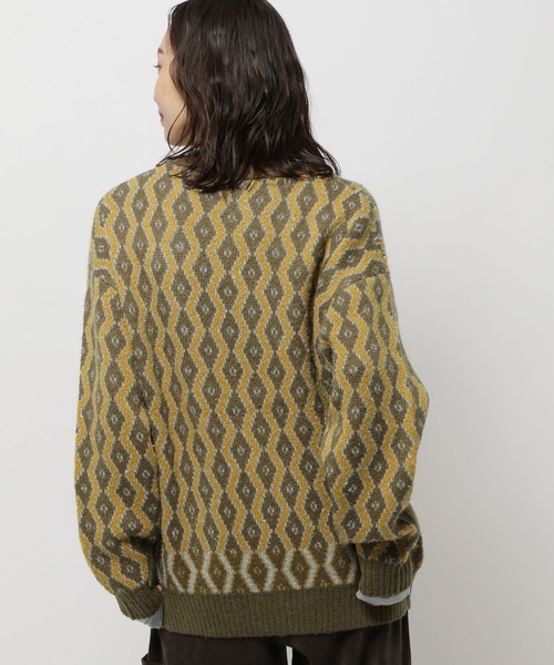 niko and...（ニコアンド）の「レトロキカガラVカーディガン（カーディガン/ボレロ・レディース・カーキ/ライトブルー/モカ・FREE）」の20枚目の写真