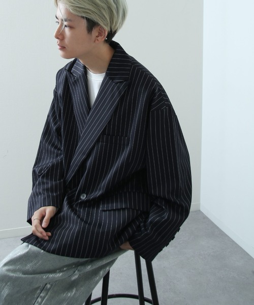 【UCHIDA】テーラード　セットアップ　vintage 総柄　ネイビー Needles 【美品】 / ニードルス | 2023AW セットアップ 千鳥格子