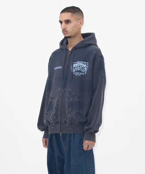 YESEYESEE（イエスアイシー）の「Y.E.S Painted zip up Hoodie（パーカー・メンズ・ダークグレー/ネイビー・SMALL/X-LARGE/MEDIUM/LARGE）」の17枚目の写真
