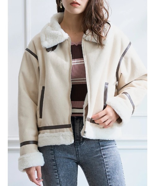 ムートンファージャケット（その他アウター）｜LUDIC PARK（ルディックパーク） 6,589円