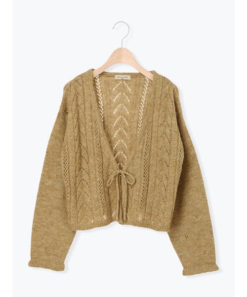 Samansa Mos2（サマンサ モスモス）の「モヘヤ調ニットカーディガン（カーディガン/ボレロ・レディース・ベージュ/グレー/グリーン・F）」の21枚目の写真