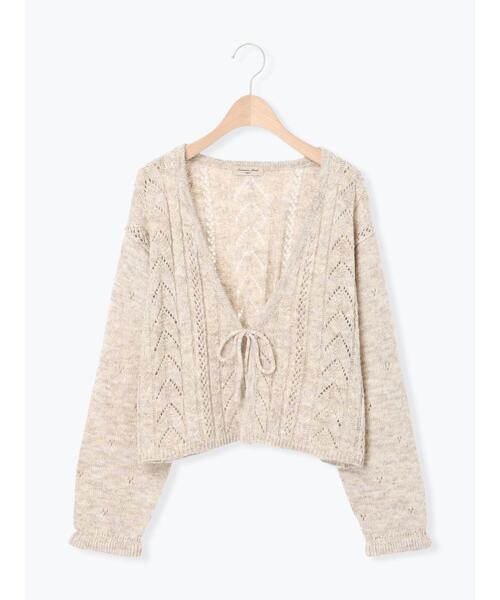 Samansa Mos2（サマンサ モスモス）の「モヘヤ調ニットカーディガン（カーディガン/ボレロ・レディース・ベージュ/グレー/グリーン・F）」の22枚目の写真