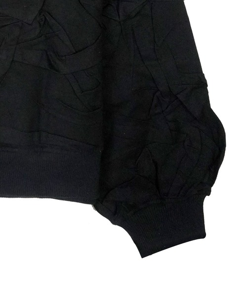 MSGM(エムエスジーエム)の「CREASED JERSEY Wロゴ パーカー(パーカー・レディース・ブラック・XS/S)」の5枚目の写真
