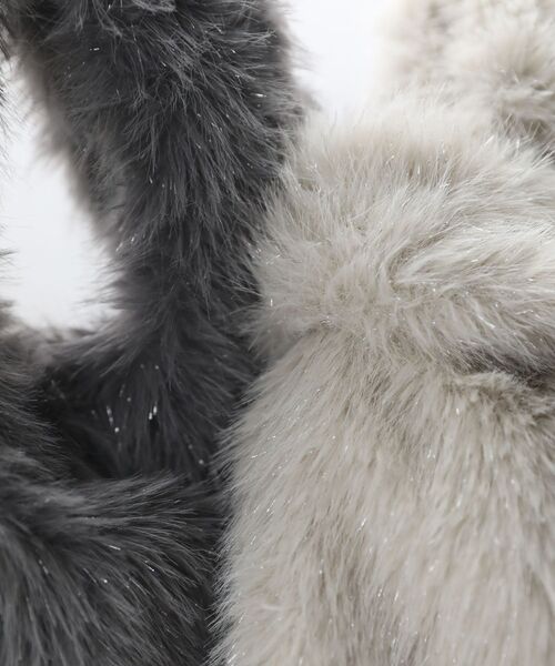 Green Parks(グリーンパークス)の「andmikka 2wayキラキラファーミニバッグ(エコバッグ/サブバッグ・レディース・グレー/アイボリー・FREE)」の5枚目の写真