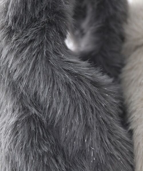 Green Parks(グリーンパークス)の「andmikka 2wayキラキラファーミニバッグ(エコバッグ/サブバッグ・レディース・グレー/アイボリー・FREE)」の6枚目の写真