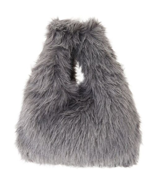 Green Parks(グリーンパークス)の「andmikka 2wayキラキラファーミニバッグ(エコバッグ/サブバッグ・レディース・グレー/アイボリー・FREE)」の18枚目の写真