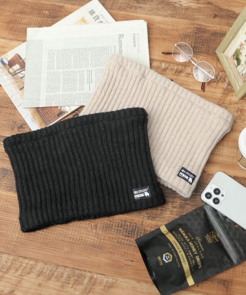 小物 Terrygood mind position merino wool セール】 ワッペン付スウェットライクニット（グレー/チャコールグレー