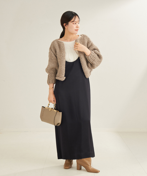 plage（プラージュ）の「camiドレス（ワンピース・レディース・ブラック・36/38）」の2枚目の写真