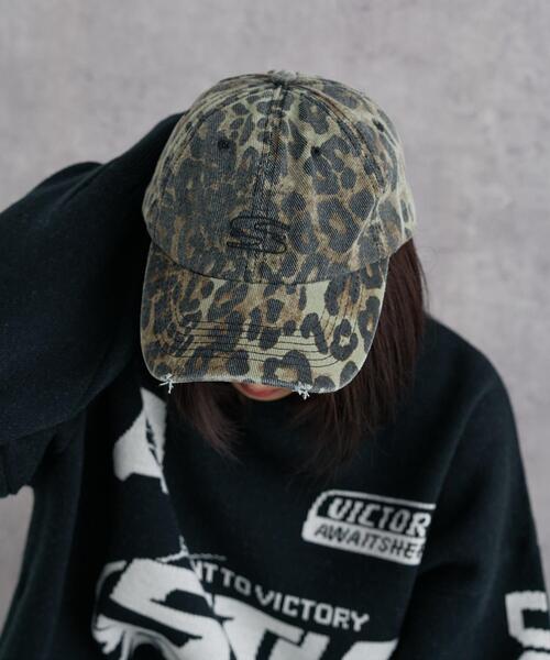 WEGO（ウィゴー）の「WEGO/刺繍レオパードキャップ（キャップ・レディース・ブラウン/ベージュ・FREE）」の2枚目の写真