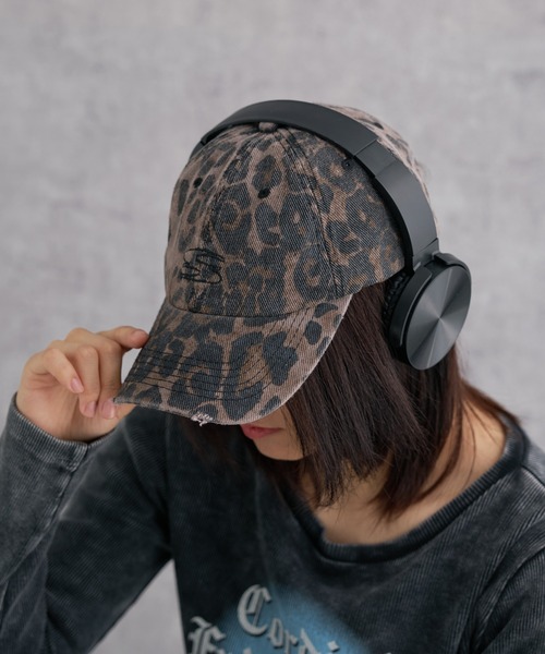 WEGO（ウィゴー）の「WEGO/刺繍レオパードキャップ（キャップ・レディース・ブラウン/ベージュ・FREE）」の3枚目の写真