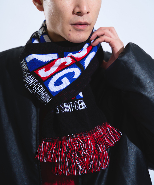 PSGxTieScarf】PSG*TieScarf Company Acrylic Scarf（マフラー