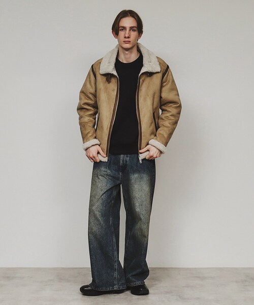 セール】フェイクムートンブルゾン（ブルゾン）｜tk.TAKEO KIKUCHI