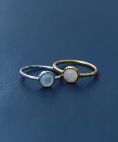 【セール】【silver925】1粒シェルリング（リング）｜bonu.（ボヌ）