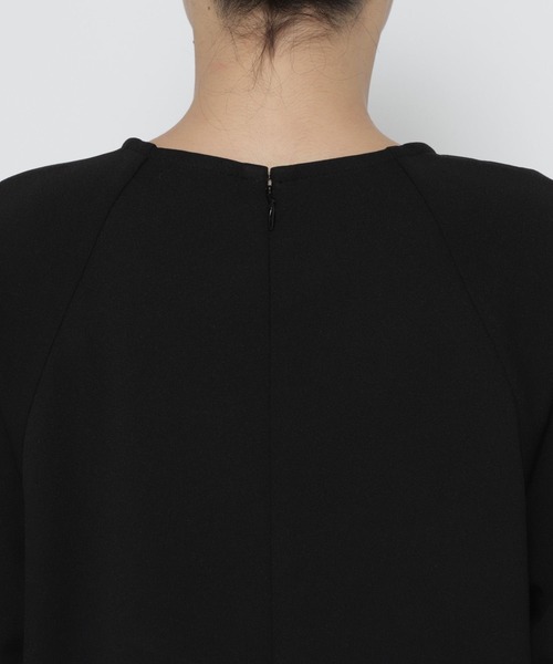 LEPSIM（レプシィム）の「【入卒式／セレモニー】袖切り替えジョーゼットワンピース　207940（ワンピース・レディース・ブラック/ネイビー・FREE）」の10枚目の写真