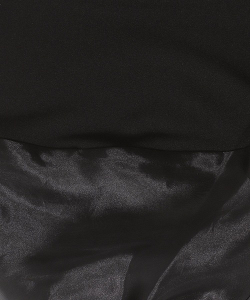 LEPSIM（レプシィム）の「【入卒式／セレモニー】袖切り替えジョーゼットワンピース　207940（ワンピース・レディース・ブラック/ネイビー・FREE）」の12枚目の写真