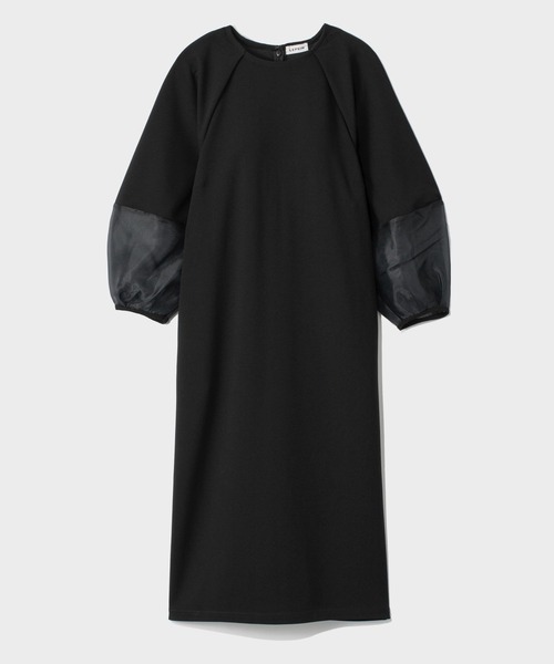 LEPSIM（レプシィム）の「【入卒式／セレモニー】袖切り替えジョーゼットワンピース　207940（ワンピース・レディース・ブラック/ネイビー・FREE）」の17枚目の写真