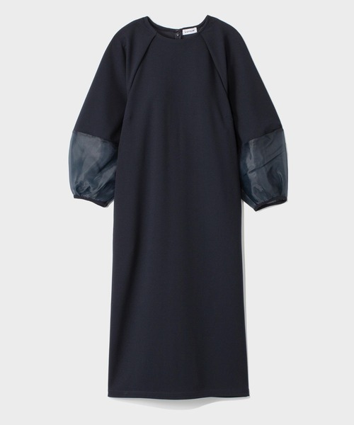 LEPSIM（レプシィム）の「【入卒式／セレモニー】袖切り替えジョーゼットワンピース　207940（ワンピース・レディース・ブラック/ネイビー・FREE）」の18枚目の写真