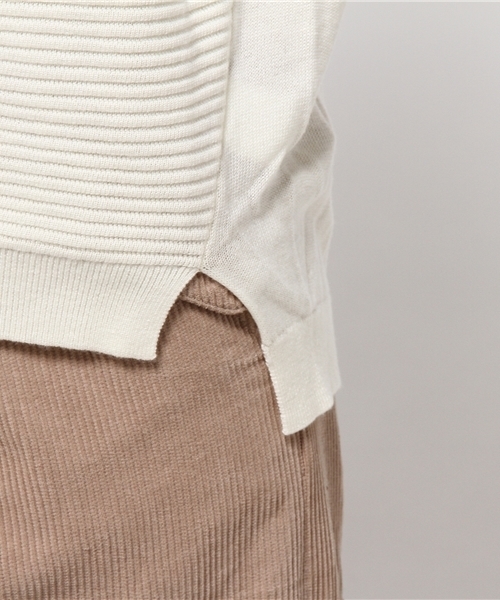 CAPRICIEUX LE'MAGE（カプリシューレマージュ）の「WOOLループ編プルオーバーニット（ニット/セーター・レディース・ホワイト/レッド/ネイビー・FREE）」の9枚目の写真