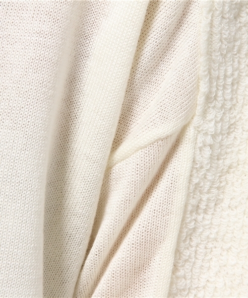 CAPRICIEUX LE'MAGE（カプリシューレマージュ）の「WOOLループ編プルオーバーニット（ニット/セーター・レディース・ホワイト/レッド/ネイビー・FREE）」の10枚目の写真