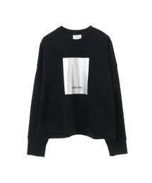 FOIL PRINT SHORT SWEAT