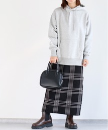 cepo | 〈セットアイテム〉リブニットスカート＆スウェットパーカーアンサンブル(アンサンブル)