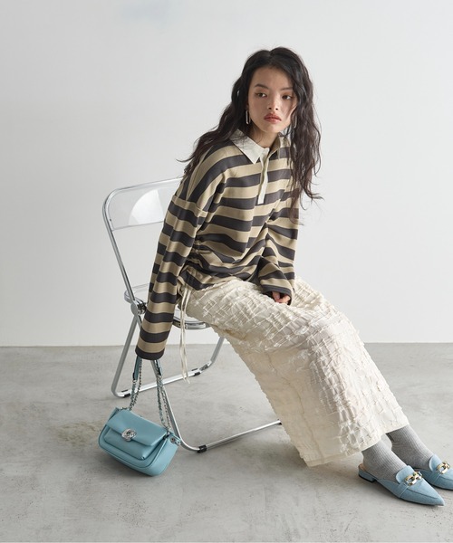 THE YOn（ザヨン）の「デニムライクローファーミュール（サンダル・レディース・ブルー/ブラック/ピンク/ベージュ・39/38/37）」の11枚目の写真