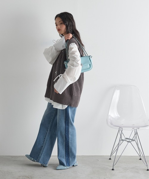 THE YOn（ザヨン）の「デニムライクローファーミュール（サンダル・レディース・ブルー/ブラック/ピンク/ベージュ・39/38/37）」の13枚目の写真