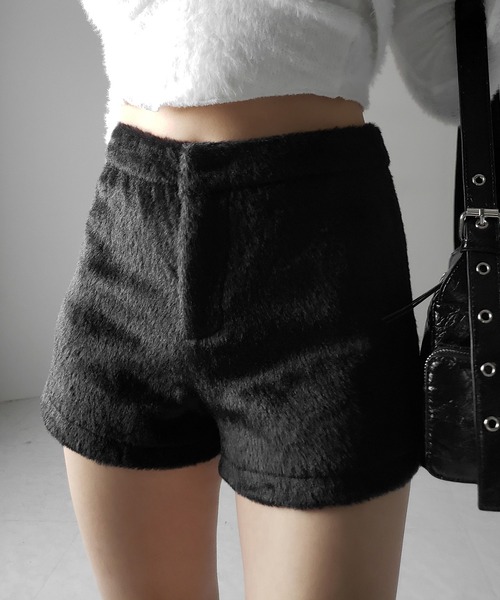 セール】※【 3size ／2color 】シャギーファーショートパンツ