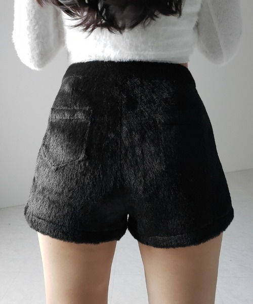 セール】※【 3size ／2color 】シャギーファーショートパンツ